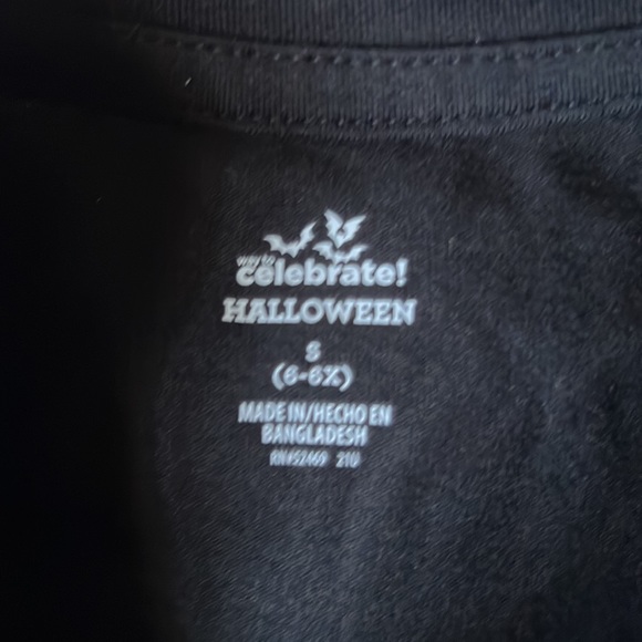 Halloween Trick or Treat Skeleton Unicorn Long Sleeve T-Shirt NWT Size S or 6/6x - Picture 4 of 4